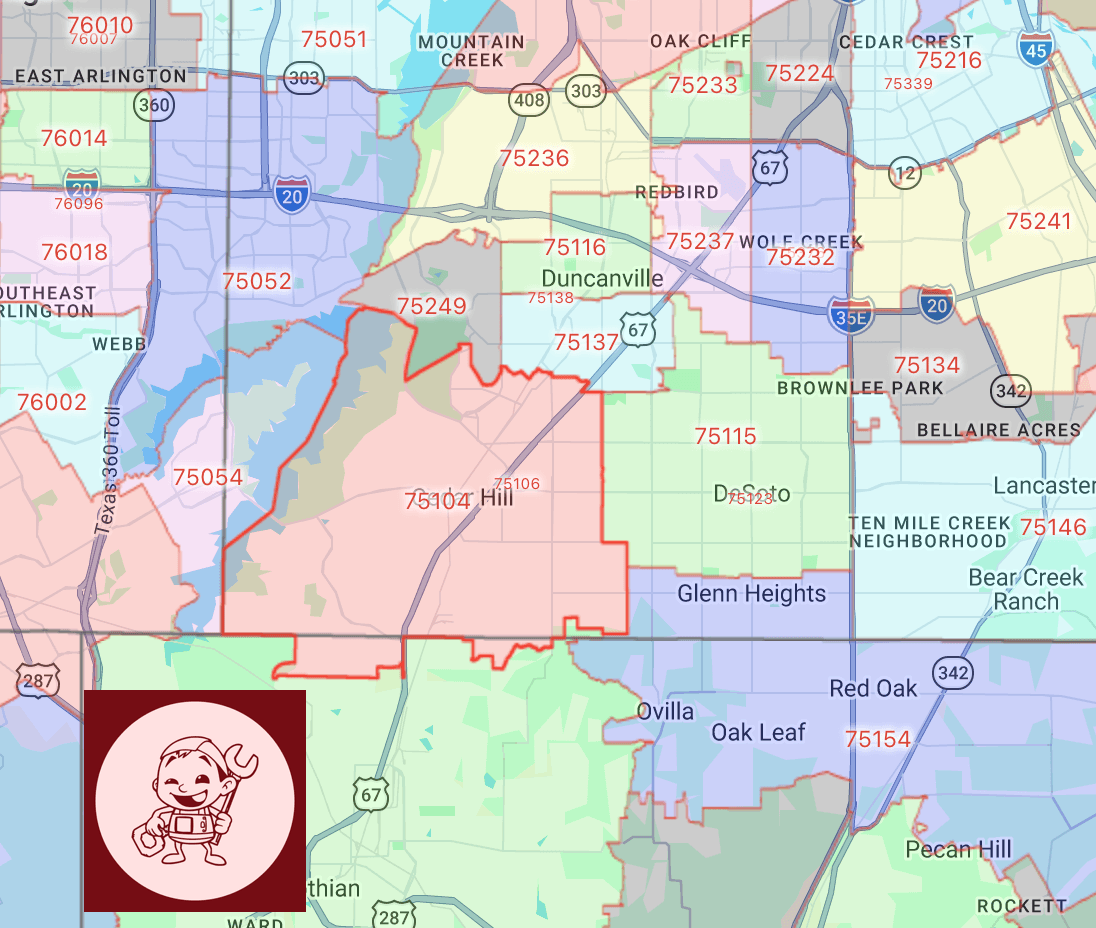 cedar-hill-texas-map